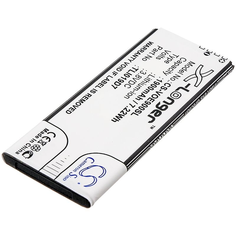 Li-ion Battery Fits Alcatel, 1 Dual Sim, Tcl, 5033a 3.8v, 1900mah Mobile & SmartPhone Cameron Sino Technology Limited