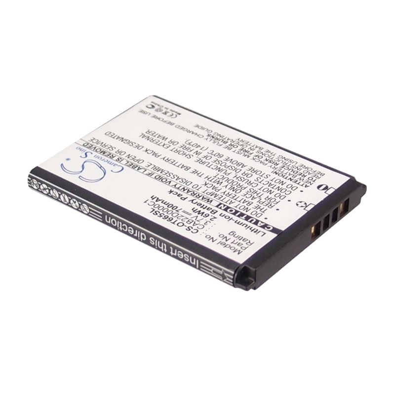 Li-ion Battery fits Alcatel, 2010d, one touch 20.12d, one touch 2010d 3.7V, 700mAh Mobile & SmartPhone Cameron Sino Technology Limited