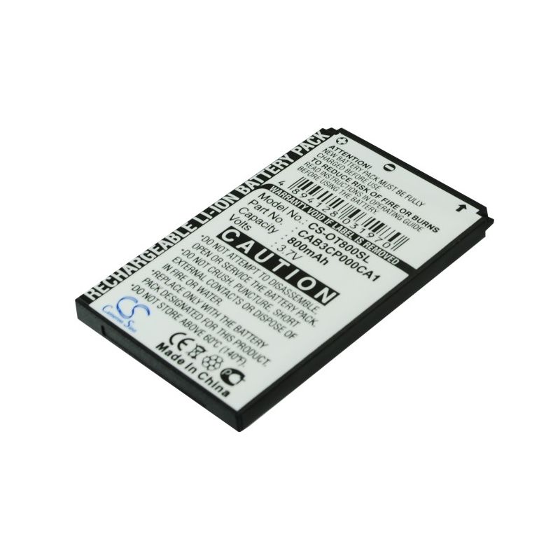 Li-ion Battery fits Alcatel, gyari, one touch 799, one touch 799 carbom 3.7V, 800mAh Mobile & SmartPhone Cameron Sino Technology Limited