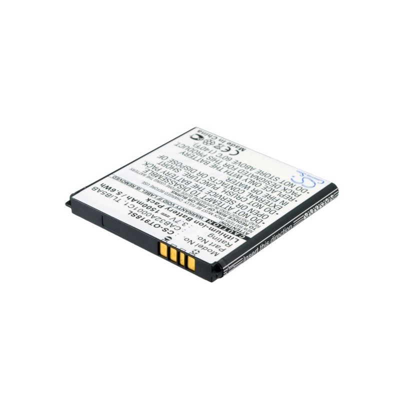 Li-ion Battery fits Alcatel, one touch 918 mix, ot-918 mix, base 3.7V, 1500mAh Mobile & SmartPhone Cameron Sino Technology Limited