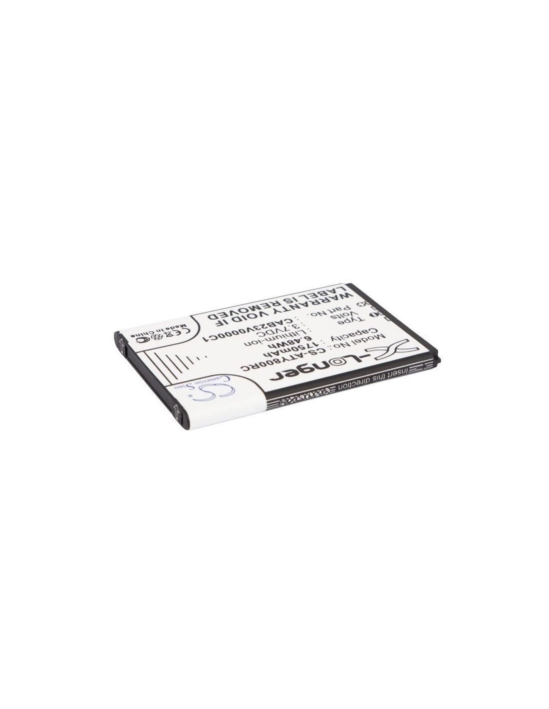 Li-ion Battery Fits Alcatel, One Touch Link Y580, One Touch Link Y800, One Touch Link Y800z 3.7v, 1750mah Hotspot Cameron Sino Technology Limited