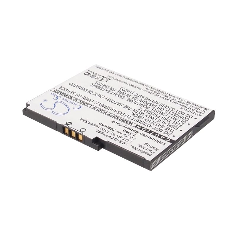 Li-ion Battery fits Alcatel, one touch v770, one touch v770a, ot-v770 3.7V, 700mAh Mobile & SmartPhone Cameron Sino Technology Limited