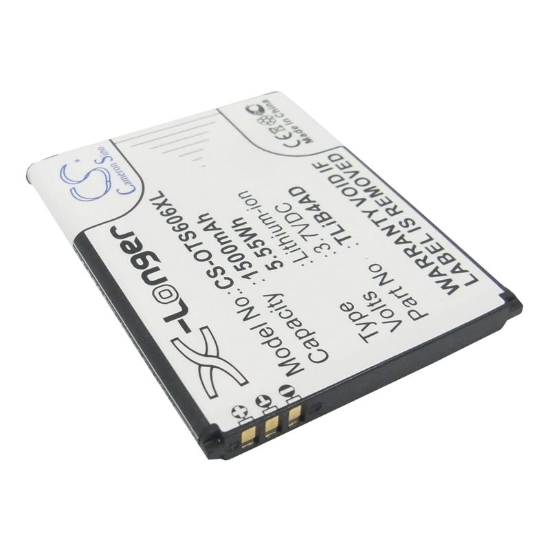 Li-ion Battery fits Alcatel, one touch view, tcl, horizon 3.7V, 1500mAh Mobile, SmartPhone Cameron Sino Technology Limited (Suspended)