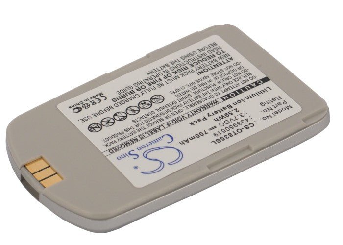 Li-ion Battery fits Alcatel, Ot-825, O-t835 3.7V, 700mAh Mobile & SmartPhone Cameron Sino Technology Limited