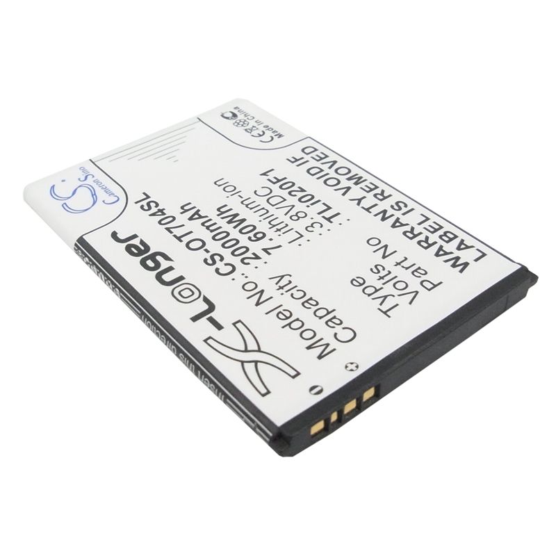 Li-ion Battery Fits Alcatel,5044, 5044d, 5044r 3.8v, 2000mah Mobile & SmartPhone Cameron Sino Technology Limited