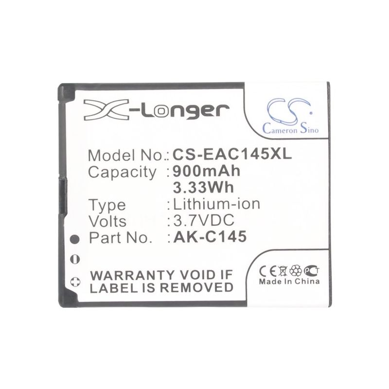 Li-ion Battery fits Aligator, a420, v500, v550 3.7V, 900mAh Mobile & SmartPhone Cameron Sino Technology Limited