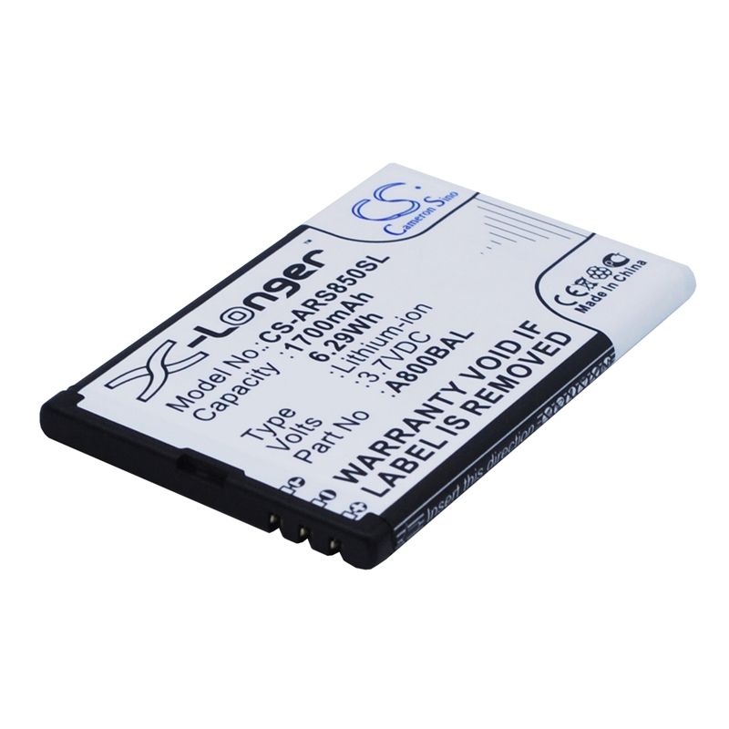 Li-ion Battery fits Aligator, a800, a800 senior, a850 3.7V, 1700mAh Mobile & SmartPhone Cameron Sino Technology Limited