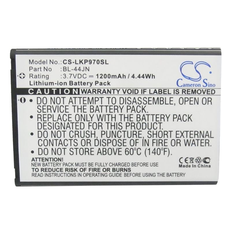 Li-ion Battery fits Alltel, as855, ignite, lg 3.7V, 1200mAh Mobile & SmartPhone Cameron Sino Technology Limited