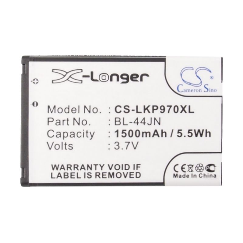 Li-ion Battery fits Alltel, as855, ignite, lg 3.7V, 1500mAh Mobile & SmartPhone Cameron Sino Technology Limited