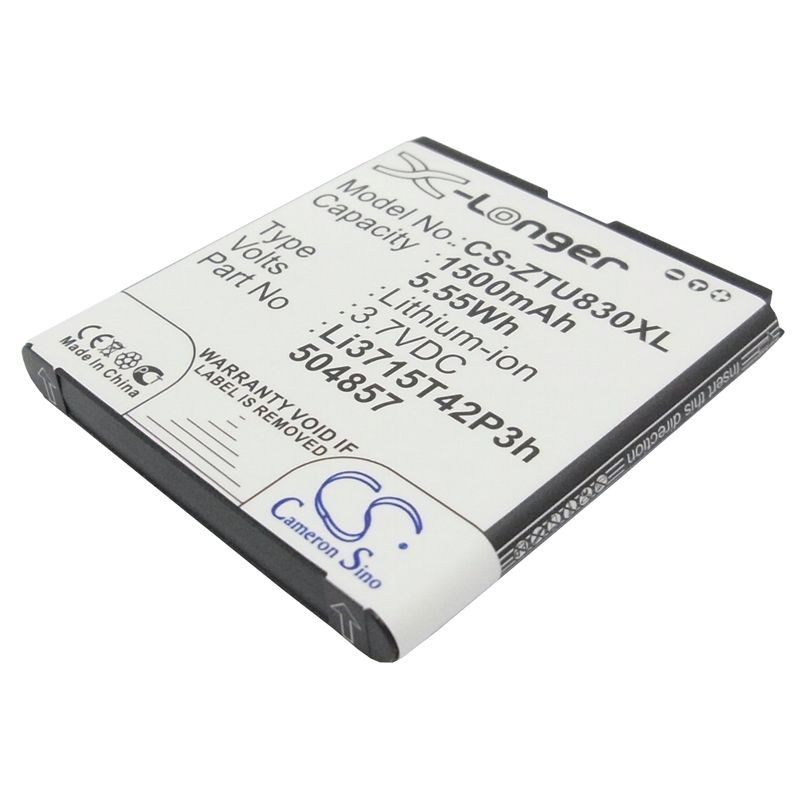 Li-ion Battery fits Amazing, a1, at&t, avail ii 3.7V, 1500mAh Mobile & SmartPhone Cameron Sino Technology Limited