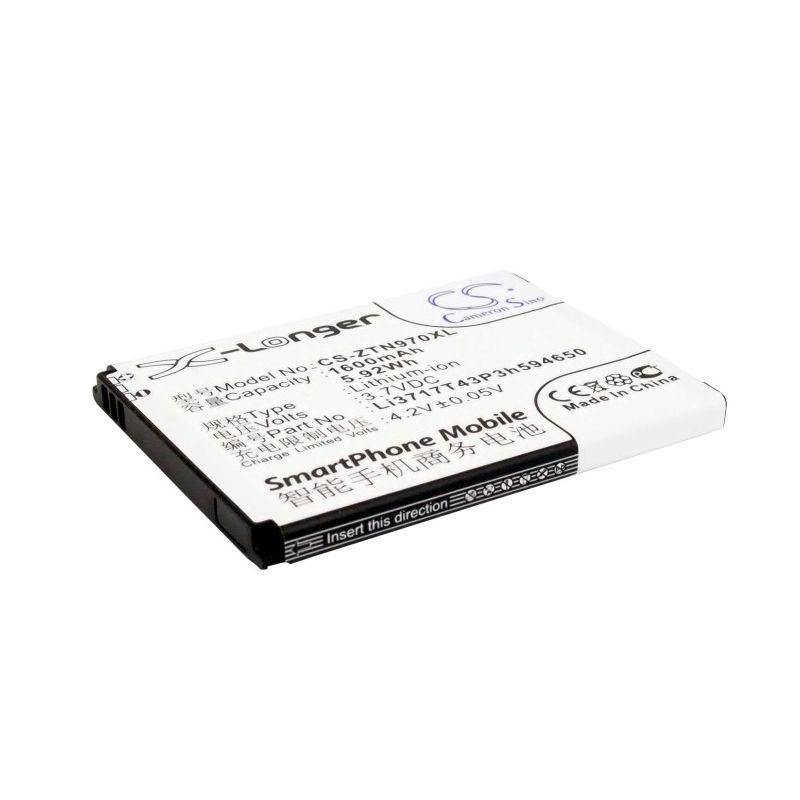 Li-ion Battery Fits Amazing, A2, Net10, Savvy 3.7v, 1600mah Mobile & SmartPhone Cameron Sino Technology Limited