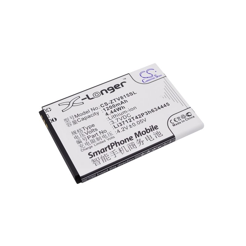 Li-ion Battery fits Amazing, a4c, zte, blade c320 3.7V, 1200mAh Mobile & SmartPhone Cameron Sino Technology Limited