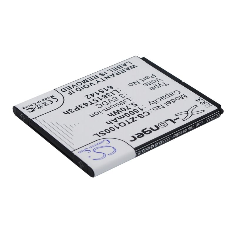 Li-ion Battery fits Amazing, a4c, zte, blade q mini 3.8V, 1500mAh Mobile & SmartPhone Cameron Sino Technology Limited