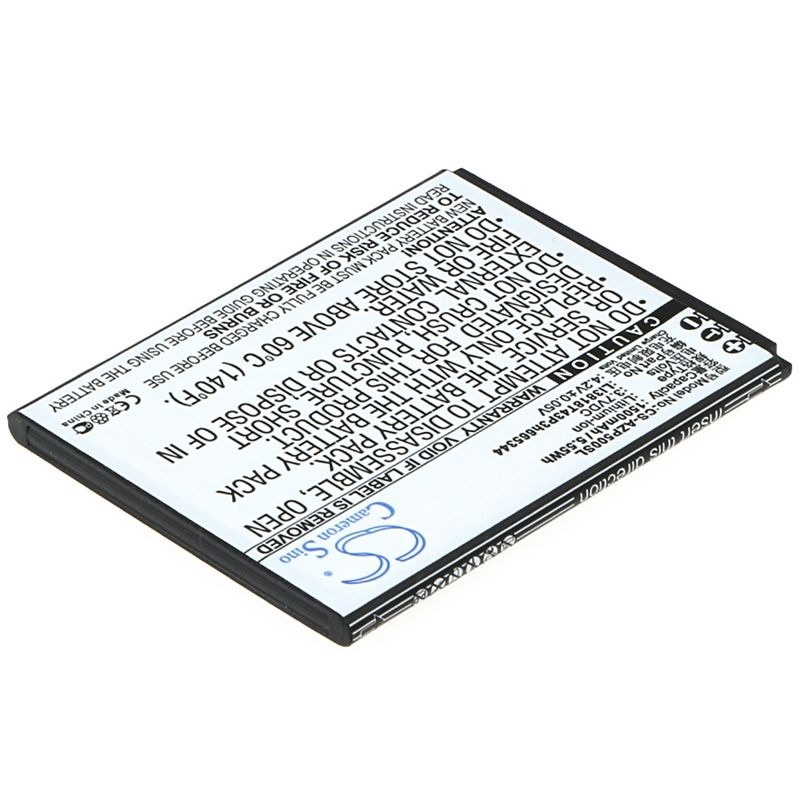 Li-ion Battery fits Amazing, a5s, zte, blade gf3 3.7V, 1500mAh Mobile & SmartPhone Cameron Sino Technology Limited