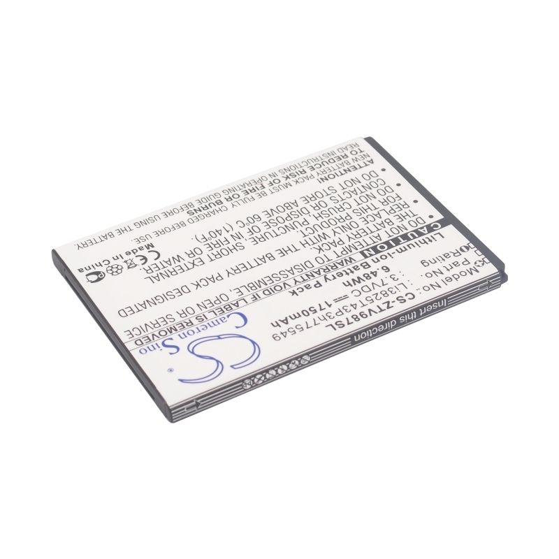 Li-ion Battery fits Amazing, a6, zte, grand x quad 3.7V, 1750mAh Communications Cameron Sino Technology Limited