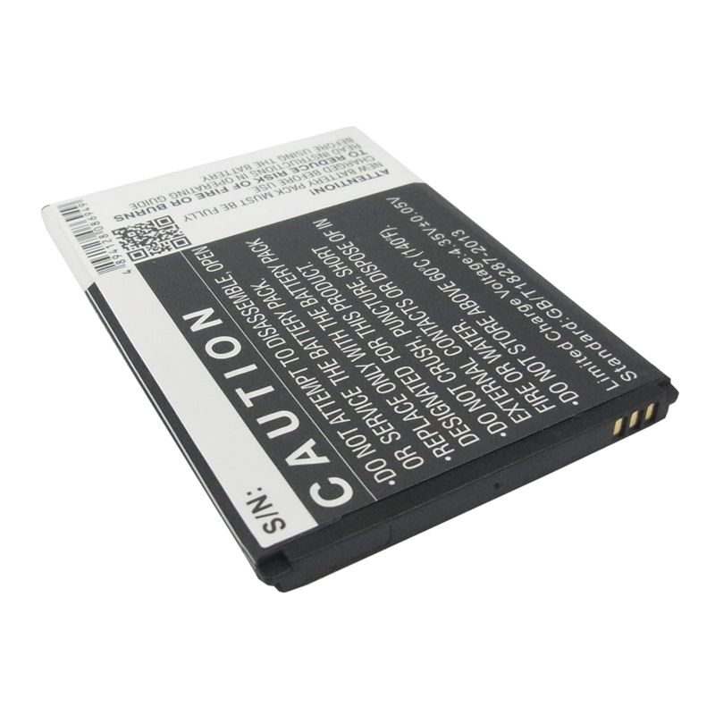 Li-ion Battery fits Amazing, a6, zte, grand x quad 3.8V, 2500mAh Mobile & SmartPhone Cameron Sino Technology Limited