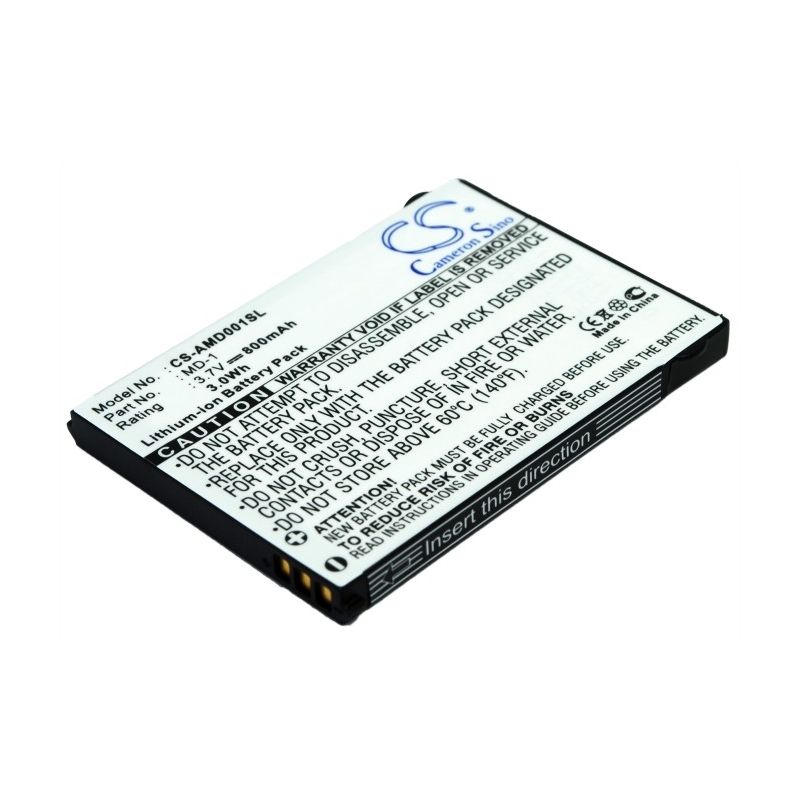 Li-ion Battery fits Amoi, Md-1, Amoi 3.7V, 800mAh Mobile & SmartPhone Cameron Sino Technology Limited