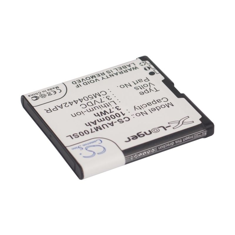 Li-ion Battery fits Amplicomms, powertel m6900, powertel m7000 3.7V, 1000mAh Mobile & SmartPhone Cameron Sino Technology Limited