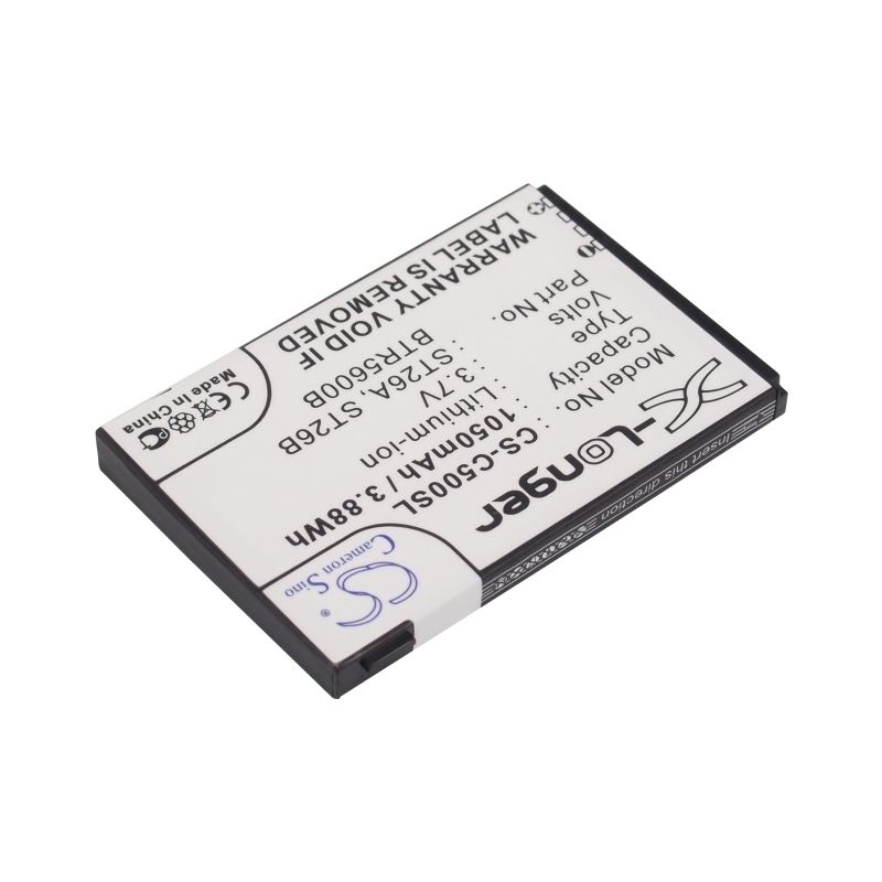 Li-ion Battery fits Anextex, st100, audiovox, smt5600 3.7V, 1050mAh Communications Cameron Sino Technology Limited