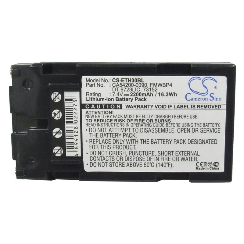 Li-ion Battery Fits Antares, 2400, 2420, 2425 7.4v, 2200mah Barcode Scanner Cameron Sino Technology Limited