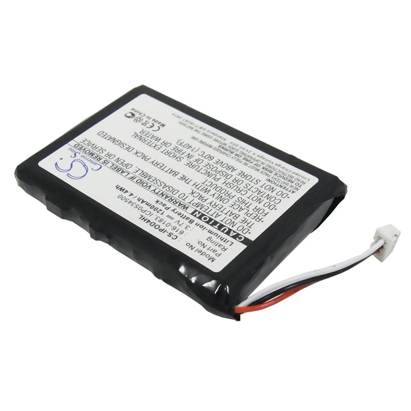 Li-ion Battery Fits Apple, Ipod 4th Generatio, Ipod Photo, Ipod U2 20gb Color Display Ma127 3.7v, 1200mah Media Player Cameron Sino Technology Limited