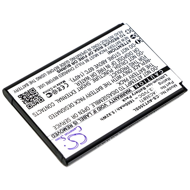 Li-ion Battery fits Archos, 35b titanium, 35b titanium dual sim 3.7V, 1600mAh Mobile & SmartPhone Cameron Sino Technology Limited
