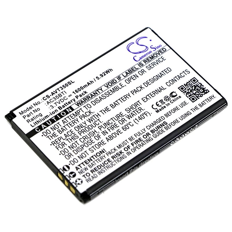 Li-ion Battery fits Archos, 35b titanium, 35b titanium dual sim 3.7V, 1600mAh Mobile & SmartPhone Cameron Sino Technology Limited