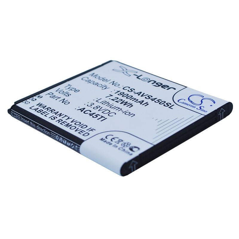 Li-ion Battery fits Archos, 45 titanium, ohne simlock 3.8V, 1900mAh Mobile & SmartPhone Cameron Sino Technology Limited