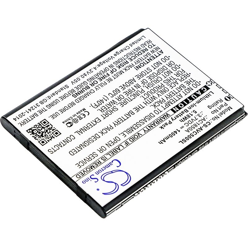 Li-ion Battery fits Archos, 50c neon 3.7V, 1400mAh Mobile & SmartPhone Cameron Sino Technology Limited