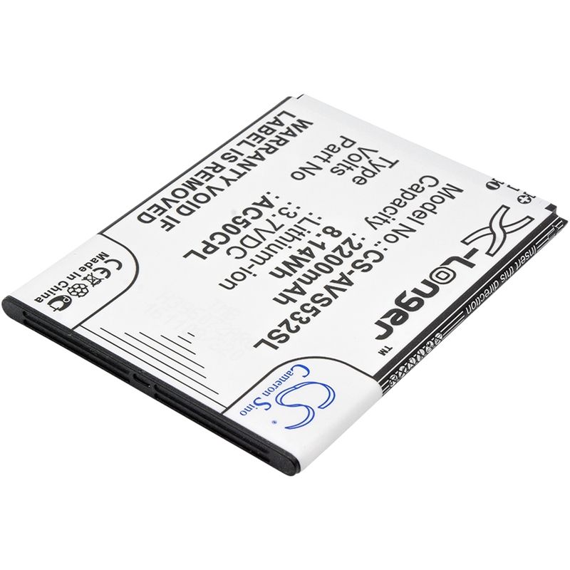 Li-ion Battery fits Archos, 50c platinum 3.7V, 2200mAh Mobile & SmartPhone Cameron Sino Technology Limited
