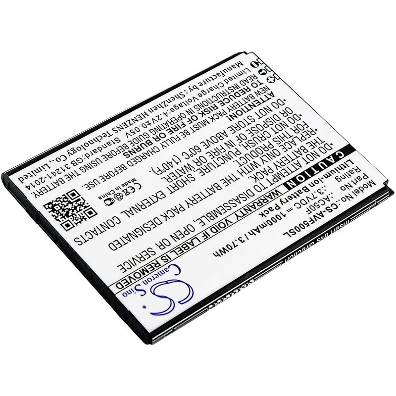 Li-ion Battery fits Archos, 50f neon 3.7V, 1000mAh Mobile & SmartPhone Cameron Sino Technology Limited