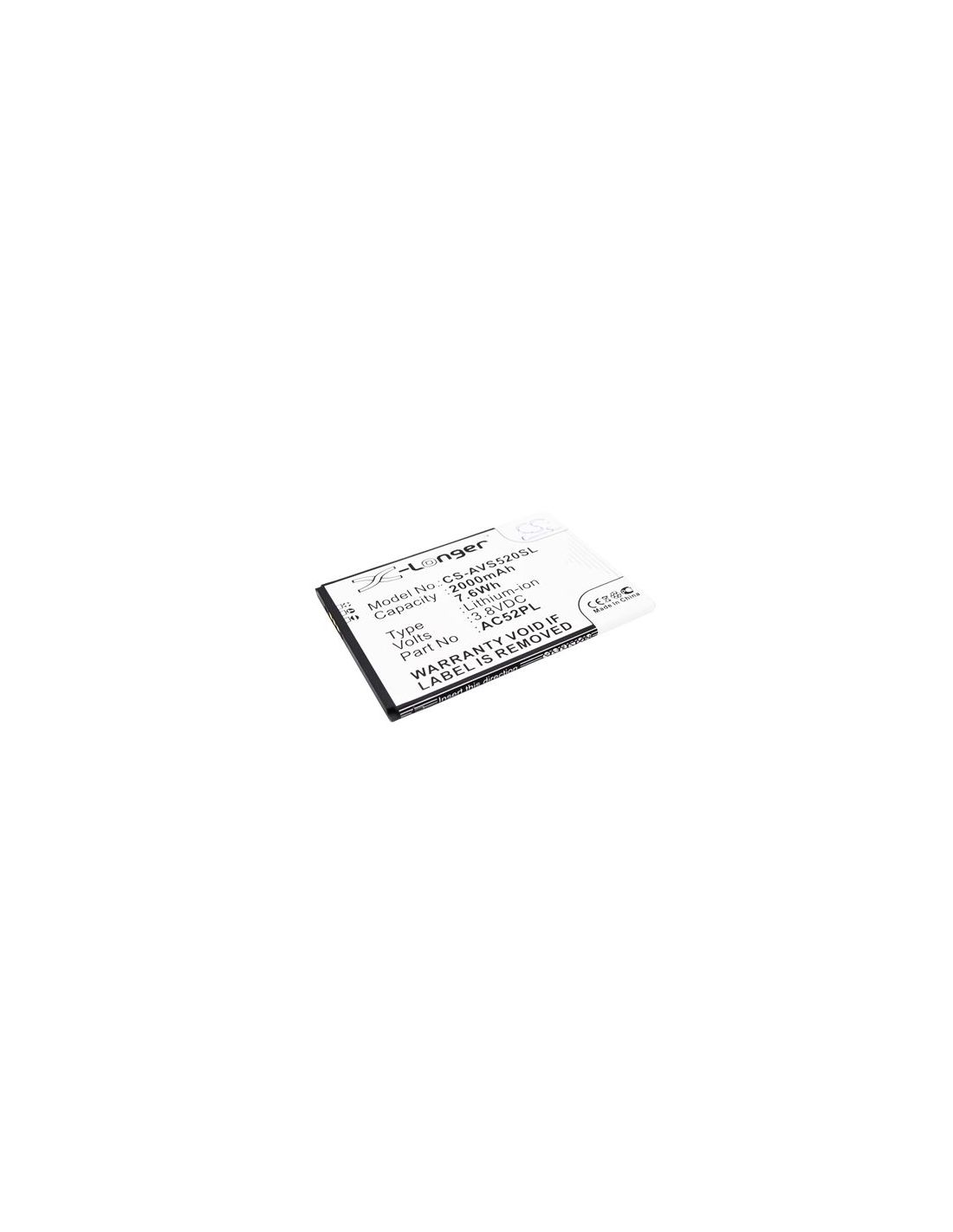 Li-ion Battery fits Archos, 52 platinum 3.8V, 2000mAh Mobile & SmartPhone Cameron Sino Technology Limited