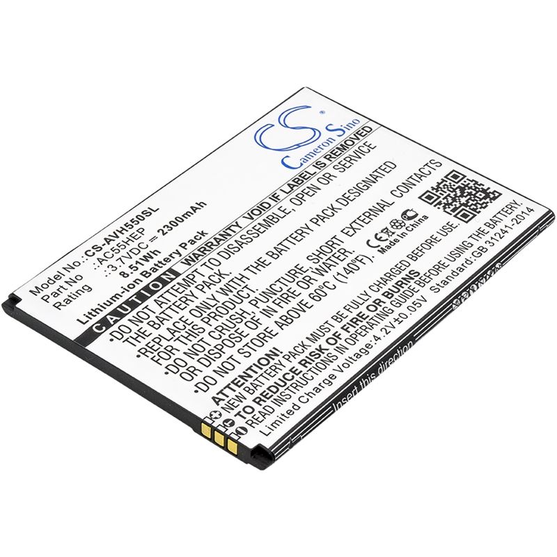 Li-ion Battery fits Archos, a55 helium, helium + 3.7V, 2300mAh Mobile & SmartPhone Cameron Sino Technology Limited