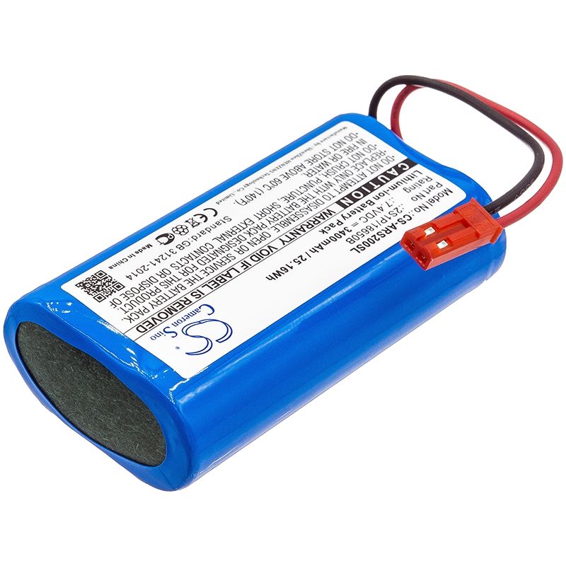 Li-ion Battery Fits Arizer, Solo, Solo 2, 7.4v, 3400mah Dry Herb Vaporizers Cameron Sino Technology Limited