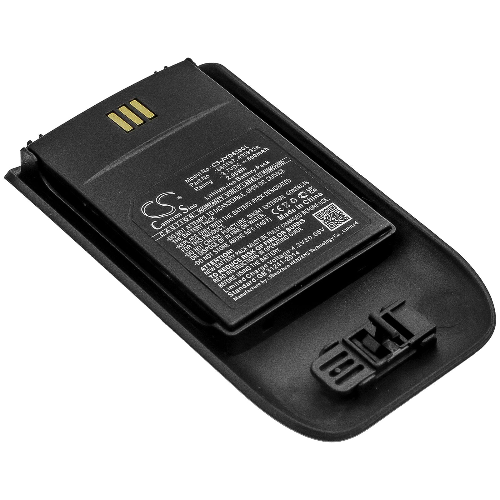 Li-ion Battery fits Ascom, D63, Dect 3735, Dh7 3.7V, 800mAh Cordless Phone Cameron Sino Technology Limited