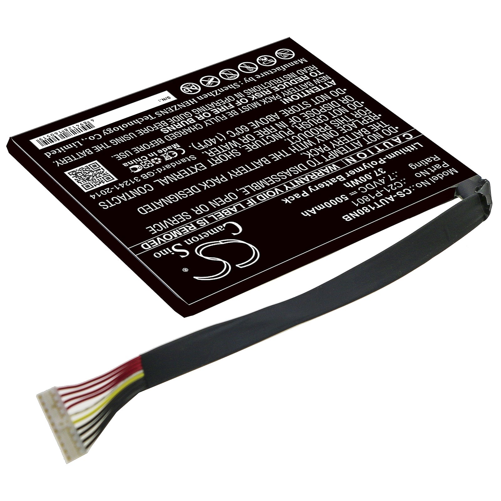 Li-ion Battery fits Asus, 0b200-00200200, C21-p1801 7.4V, 5000mAh Notebook & Laptop Cameron Sino Technology Limited