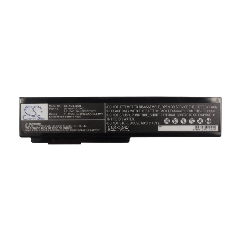 Li-ion Battery fits Asus, B43, B43e, B43ei 11.1V, 4400mAh Notebook & Laptop Cameron Sino Technology Limited