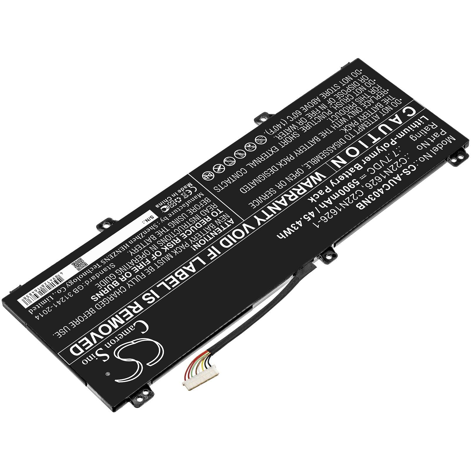 Li-ion Battery fits Asus, C213na, C403na 7.7V, 5900mAh Notebook & Laptop Cameron Sino Technology Limited