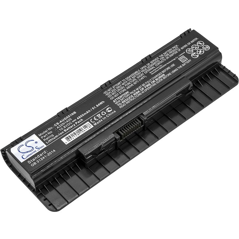 Li-ion Battery Fits Asus, G551, G551j, G551jk 10.8v, 4800mah Notebook & Laptop Cameron Sino Technology Limited