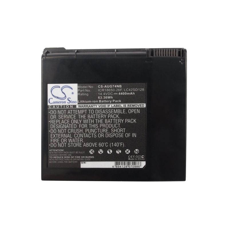 Li-ion Battery Fits Asus, G74, G74j, G74jh 14.4v, 4400mah Notebook & Laptop Cameron Sino Technology Limited
