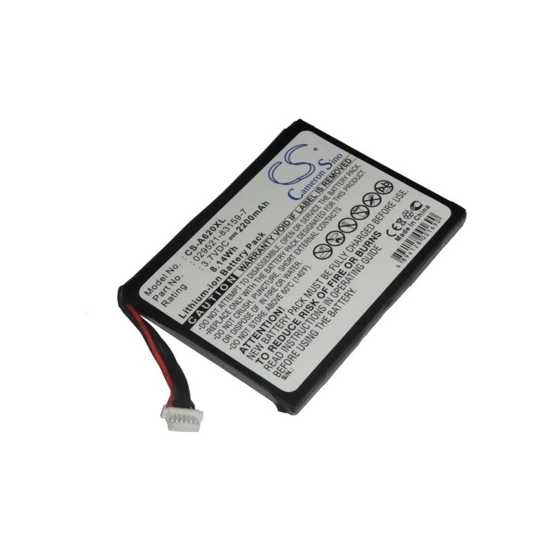 Li-ion Battery fits Asus, Mypal A620, Mypal A620bt, Mypal A620g 3.7V, 2200mAh PDA & Pocket PC Cameron Sino Technology Limited