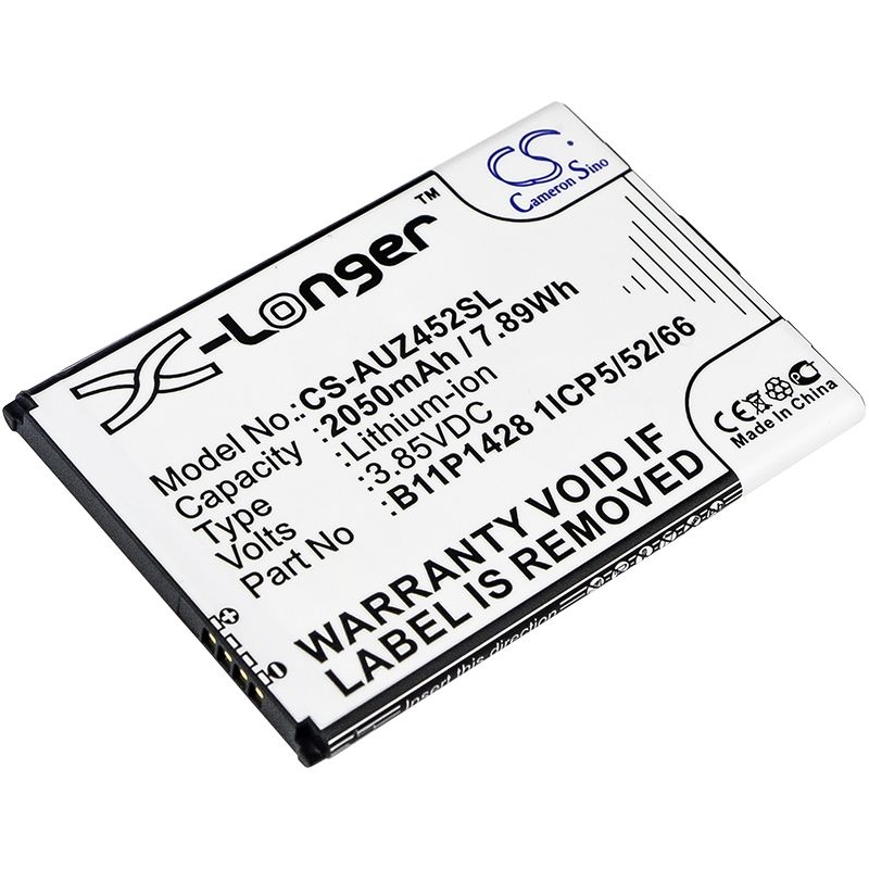 Li-ion Battery fits Asus, x009db, zb452kg, zenfone go 4.5 3.85V, 2050mAh Mobile & SmartPhone Cameron Sino Technology Limited