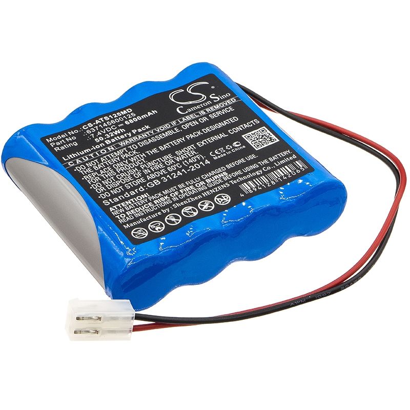 Li-ion Battery fits Atmos, Emergency Suction, Atmos 7.4V, 6800mAh Medical Cameron Sino Technology Limited