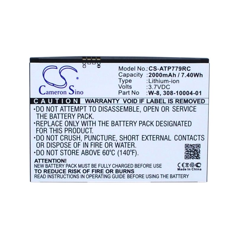 Li-ion Battery Fits At&t, Ac779s, Aircard 779s, Aircard 779s 4g 3.7v, 2000mah Hotspot Cameron Sino Technology Limited