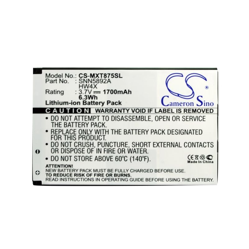 Li-ion Battery fits At&t, atrix 2, motorola, atrix 2 3.7V, 1700mAh Mobile & SmartPhone Cameron Sino Technology Limited