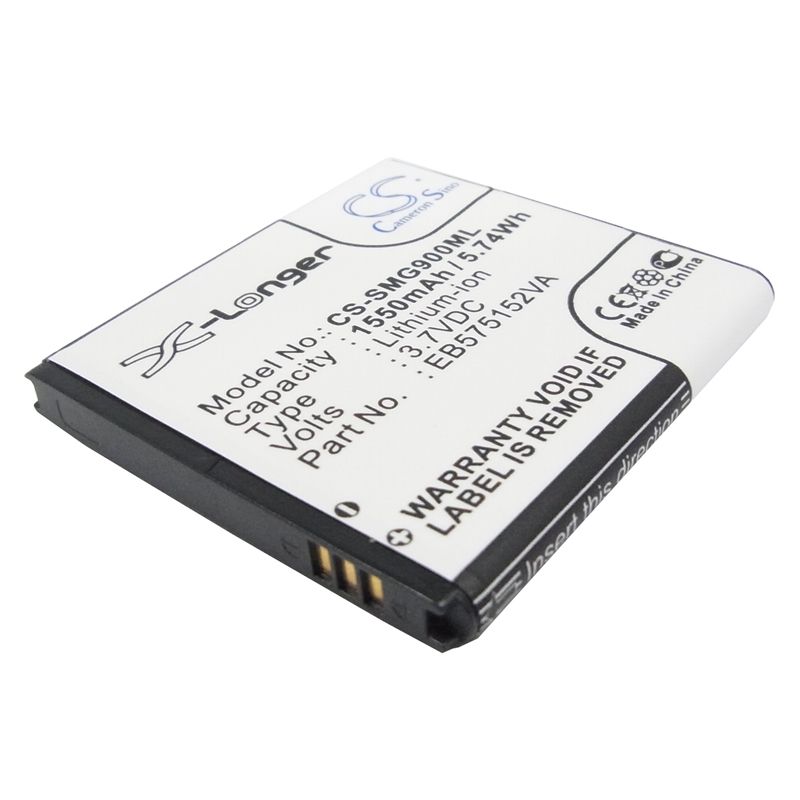 Li-ion Battery fits At&t, captivate, epic 4g, galaxy s 3.7V, 1550mAh Mobile & SmartPhone Cameron Sino Technology Limited