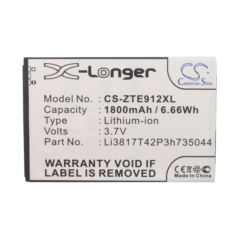Li-ion Battery fits At&t, compel, compel 4g, radiant 3.7V, 1800mAh Mobile & SmartPhone Cameron Sino Technology Limited