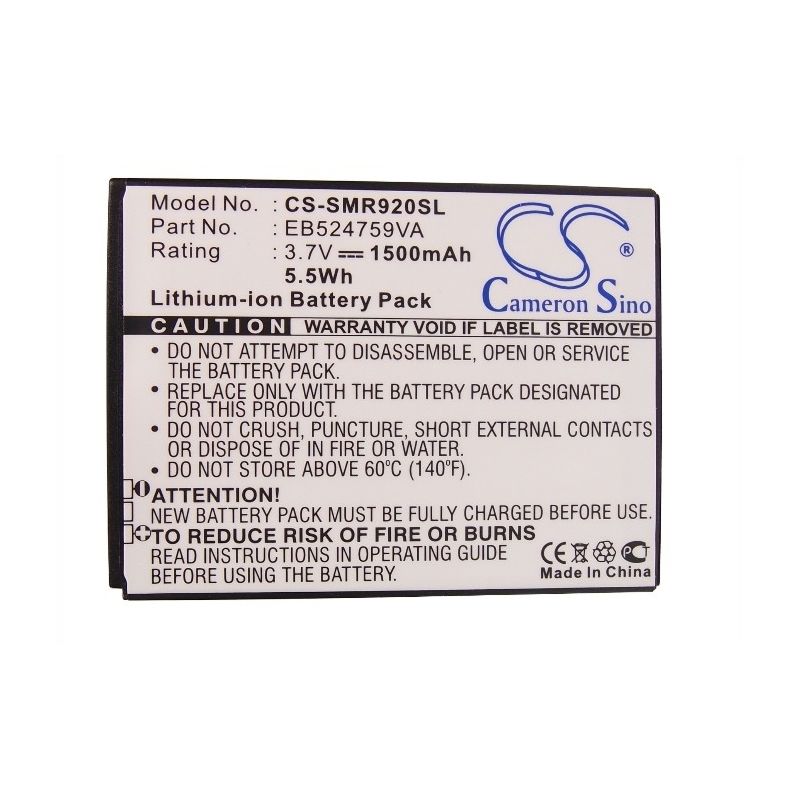 Li-ion Battery fits At&t, focus s, rugby smart, sgh-i847 3.7V, 1500mAh Mobile & SmartPhone Cameron Sino Technology Limited