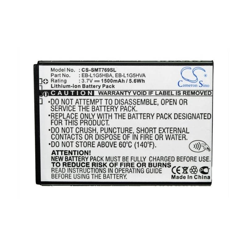 Li-ion Battery fits At&t, galaxy exhilarate, galaxy exhilarate 4g, sgh-i577 3.7V, 1500mAh Mobile & SmartPhone Cameron Sino Technology Limited