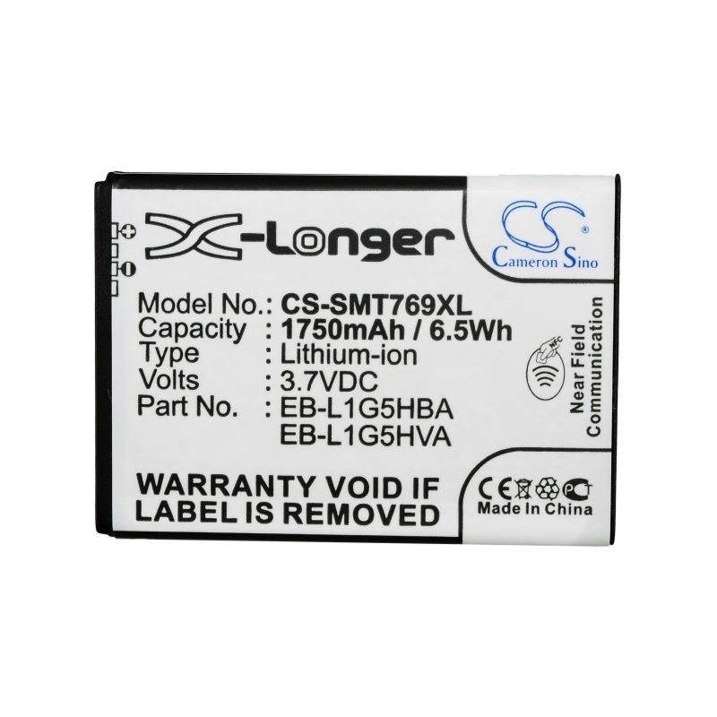 Li-ion Battery fits At&t, galaxy exhilarate, galaxy exhilarate 4g, sgh-i577 3.7V, 1750mAh Mobile & SmartPhone Cameron Sino Technology Limited